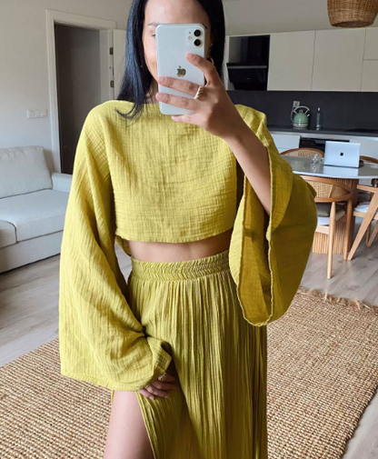 Lightweight Cotton 2-Piece Outfit Set