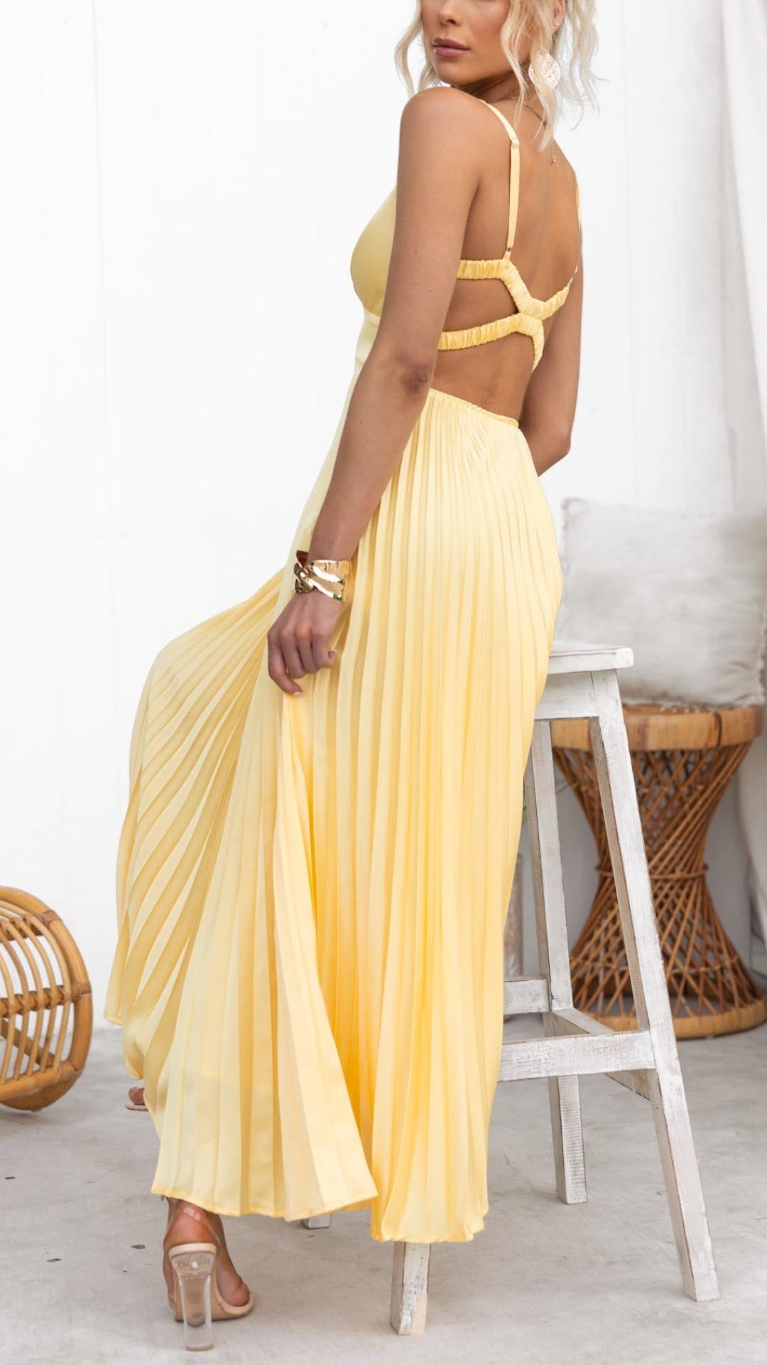 Floral V-Neck Long Maxi Dress