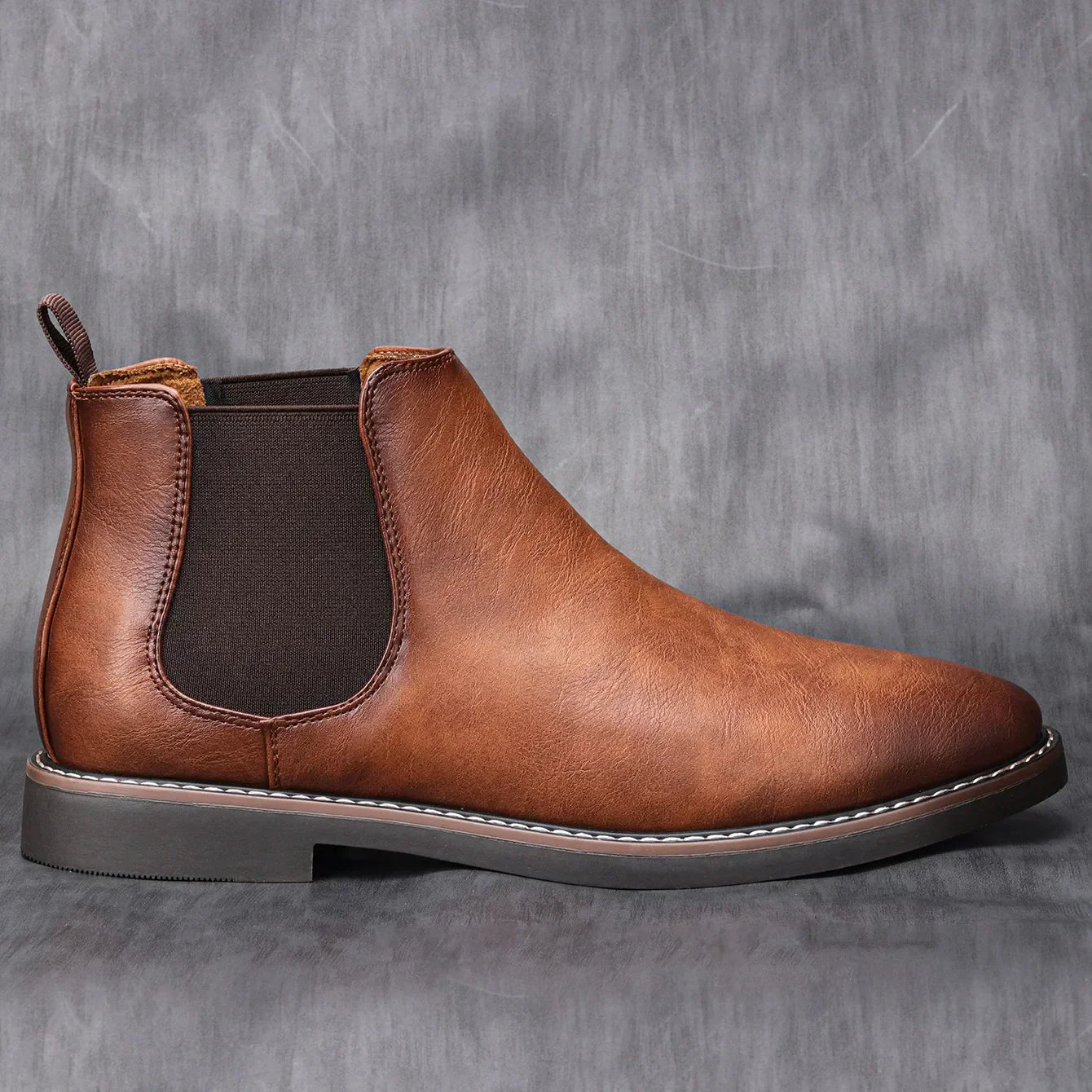 Timeless Mens Smart Leather Ankle Boots