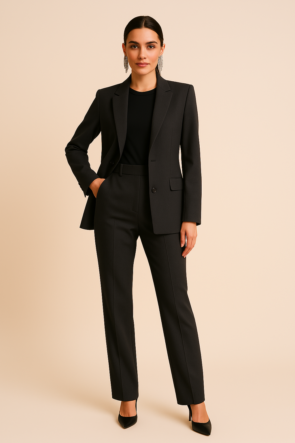 Stylish Women's Jacket and Pants Set