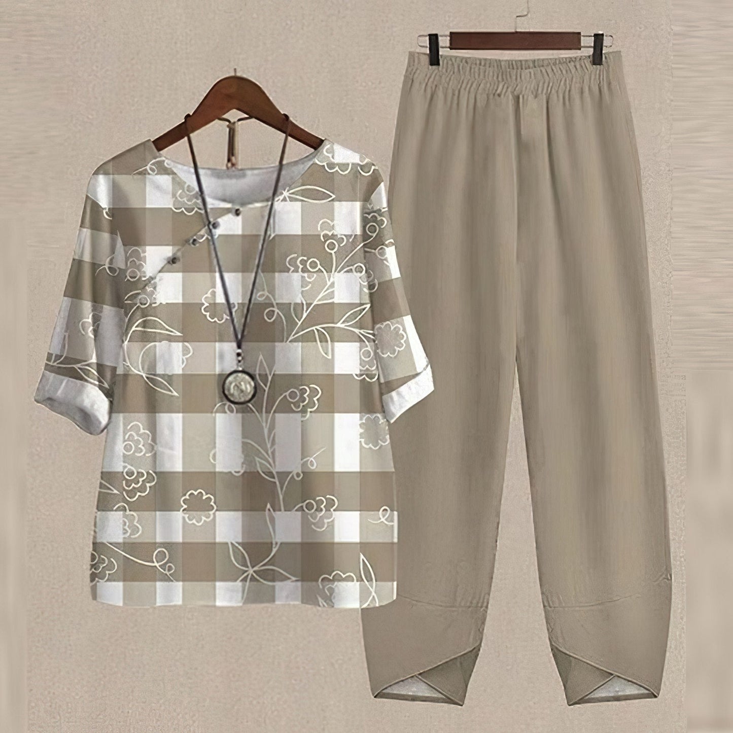 Stylish Women's Summer Shirt & Wide Leg Pant Set