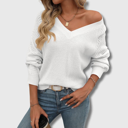 Luxurious Green Crew Neck Pullover Sweater