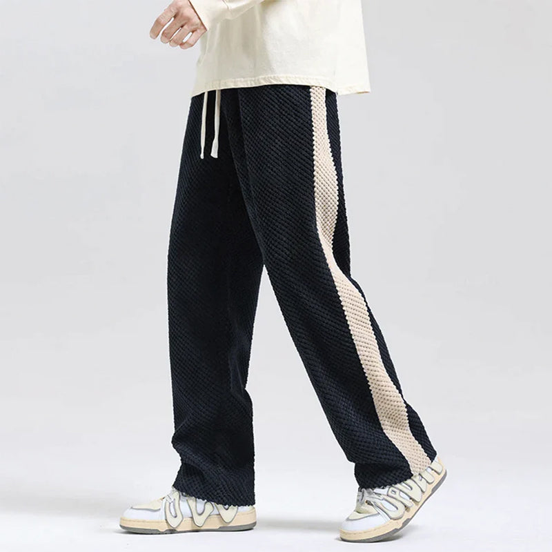 Comfy Casual Striped Sweatpants