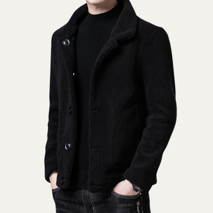 Thermal Men's Fleece Coat with Pockets