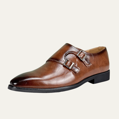 Classic Men's Genuine Leather Belt Strap Shoes - Nocini