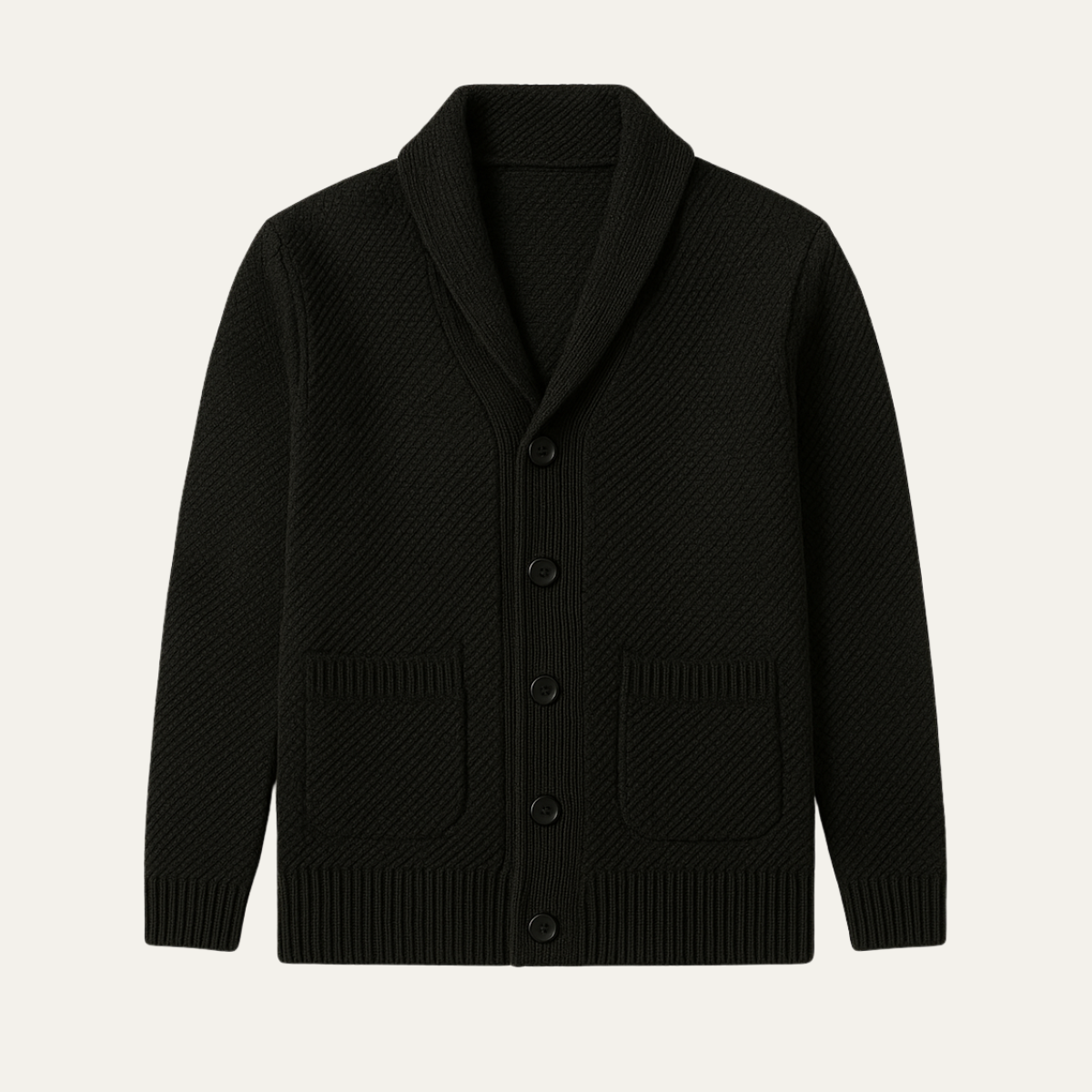 Classic Men's Button Front Sweater Cardigan - Nocini