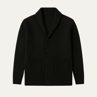 Classic Men's Button Front Sweater Cardigan - Nocini