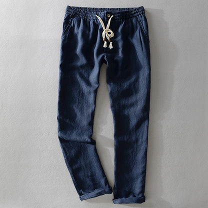 Comfortable Mens Casual Pants Elastic Waist Full Length - Nocini