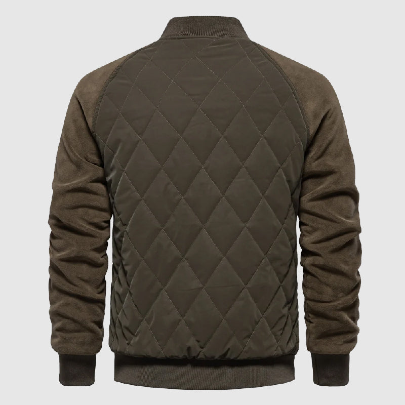 Classic Fit Quilted Bomber Jacket