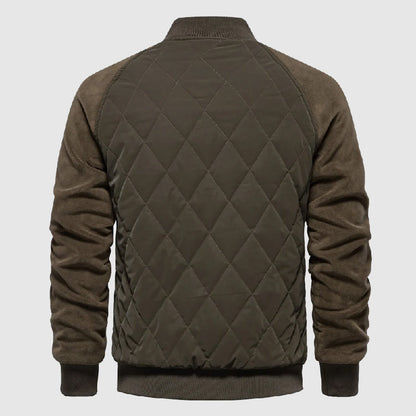 Classic Fit Quilted Bomber Jacket