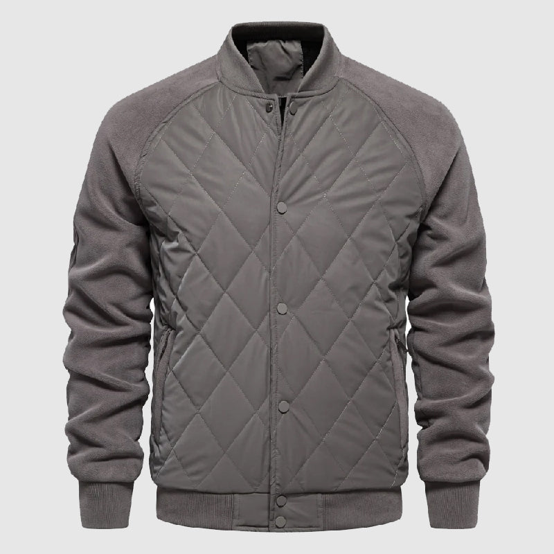 Classic Fit Quilted Bomber Jacket