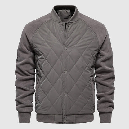 Classic Fit Quilted Bomber Jacket