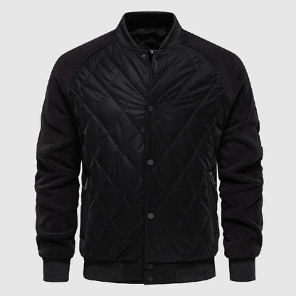 Classic Fit Quilted Bomber Jacket