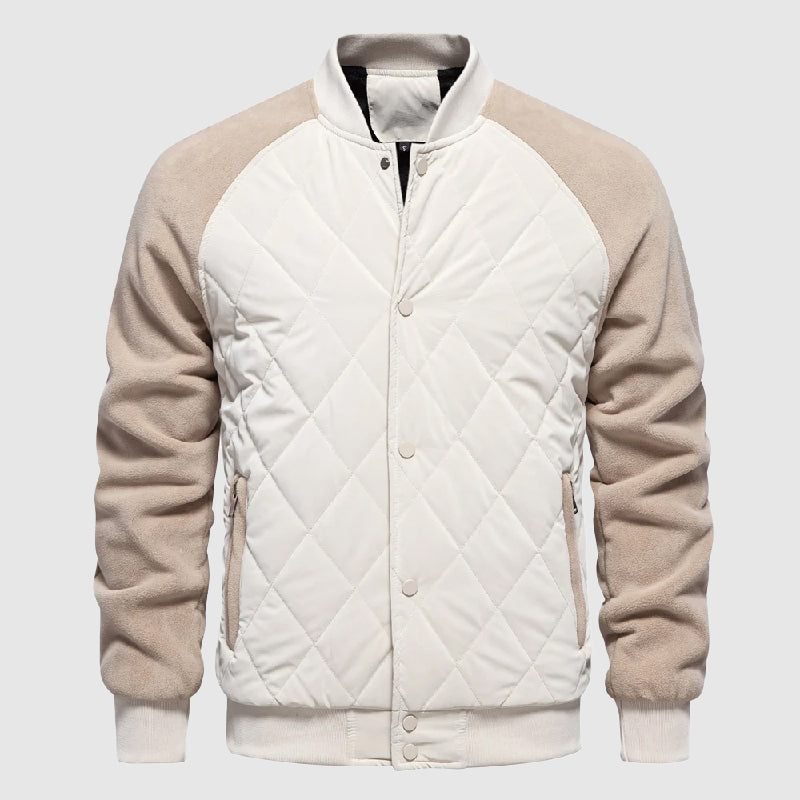 Classic Fit Quilted Bomber Jacket