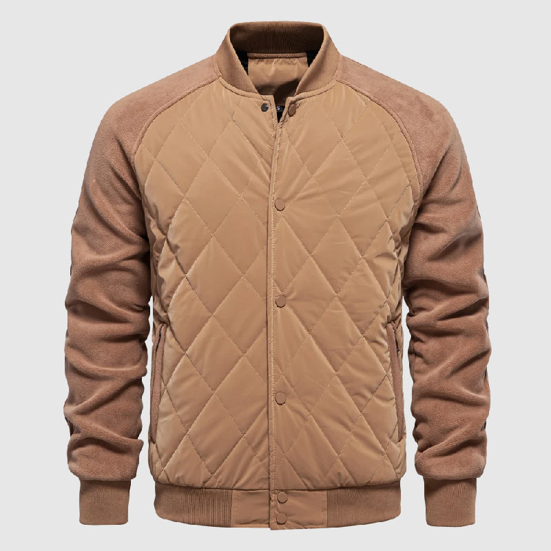 Classic Fit Quilted Bomber Jacket