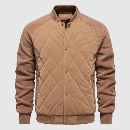 Classic Fit Quilted Bomber Jacket