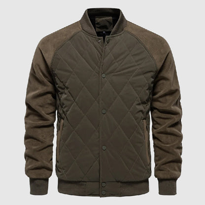 Classic Fit Quilted Bomber Jacket