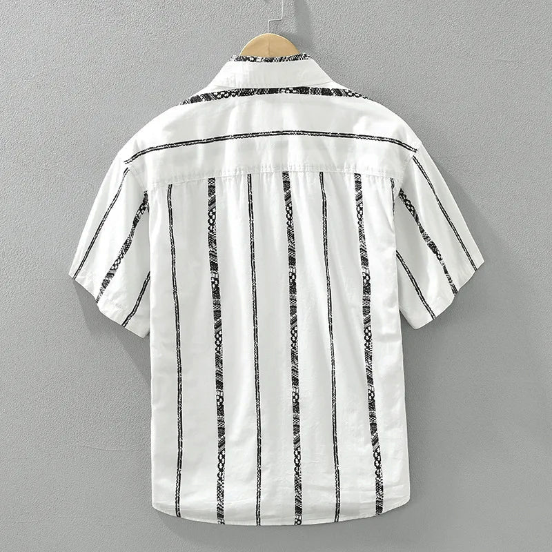 Casual Fit Striped Button Down Shirt