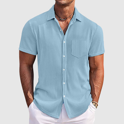 Relaxed Fit Men's Classic Summer Striped Shirt - Nocini