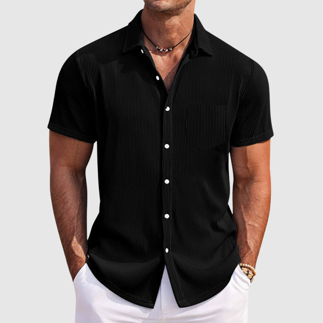 Relaxed Fit Men's Classic Summer Striped Shirt