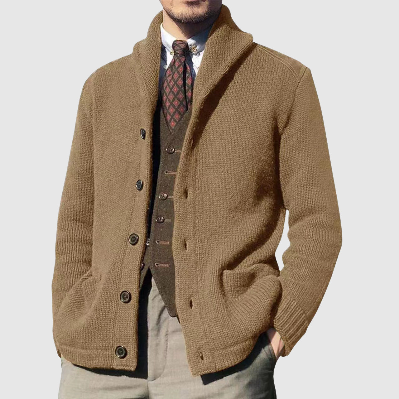 Cozy Open Front Shawl Cardigan - Nocini
