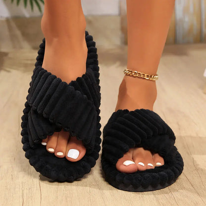 Soft Warm Fuzzy Slippers for Women