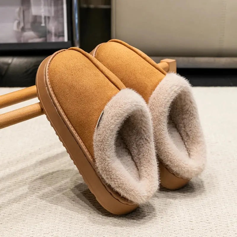 Warm Plush Slippers for Men - Soft Grip Comfort