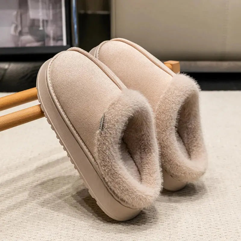 Warm Plush Slippers for Men - Soft Grip Comfort