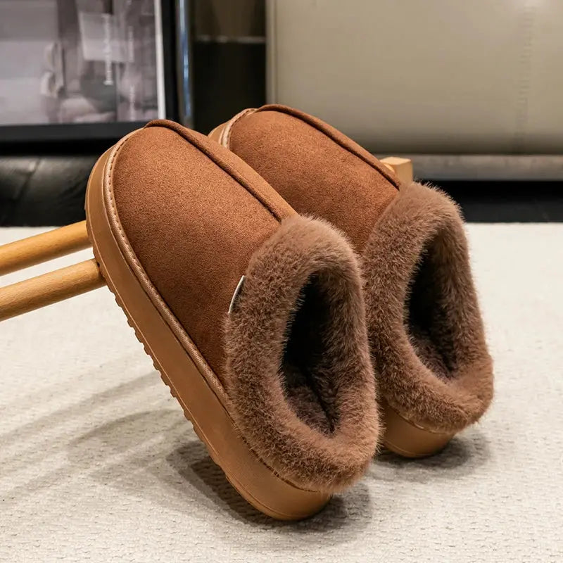 Warm Plush Slippers for Men - Soft Grip Comfort - Nocini