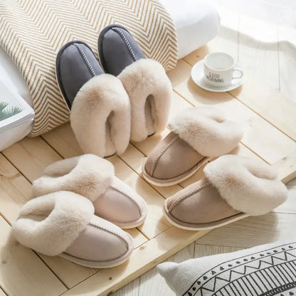 Plush Slipper Shoes for Men and Women - Soft Grip Slippers - Nocini