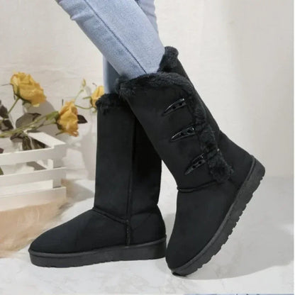 Warm Insulated Snow Boots for Women - Soft Fleece Lining