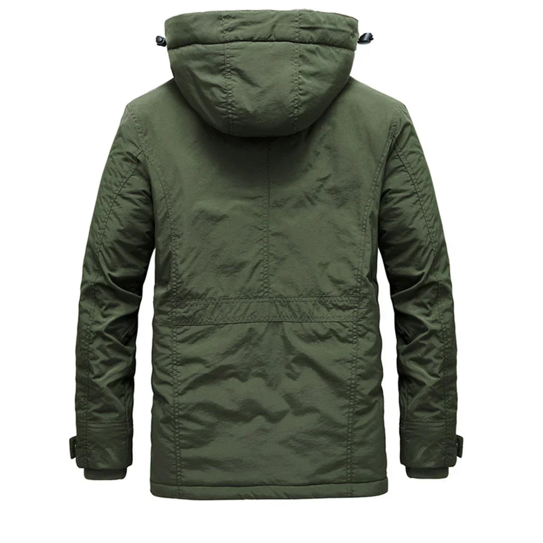 Warm Waterproof Parka for Men with Hood