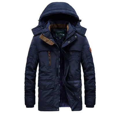 Warm Waterproof Parka for Men with Hood