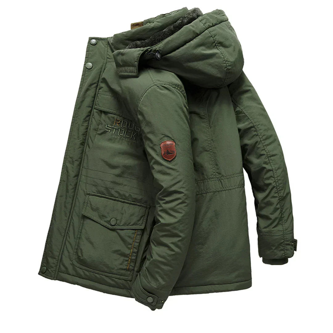 Warm Waterproof Parka for Men with Hood
