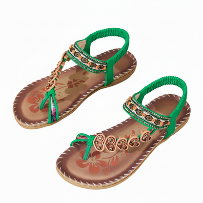 Flat Boho Flip Flop Sandals for Women