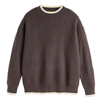 Comfortable Casual Crew Neck Sweater