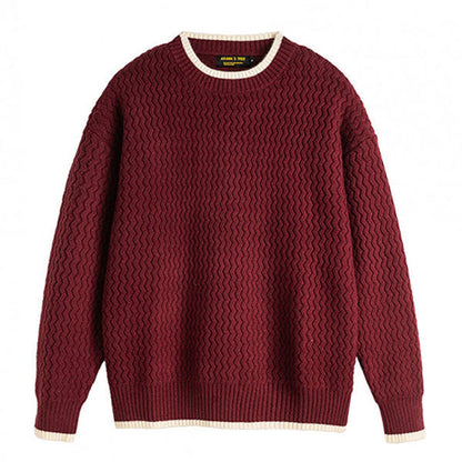 Comfortable Casual Crew Neck Sweater