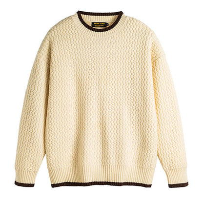 Comfortable Casual Crew Neck Sweater - Nocini