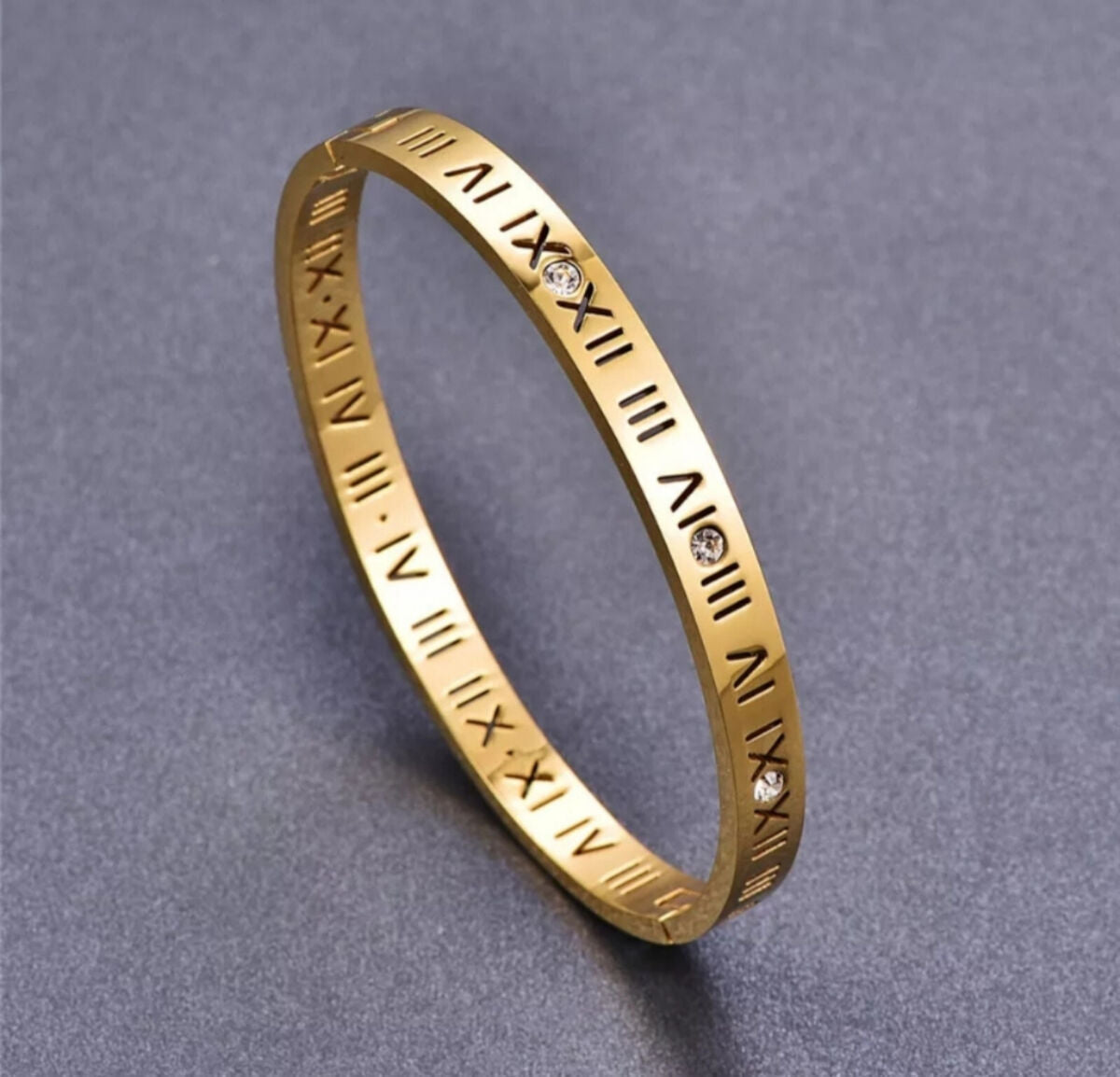 Classic Numbered Metal Bracelet