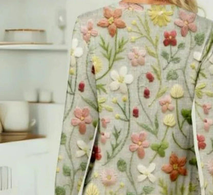 Colorful Floral Pattern Women's Sweater