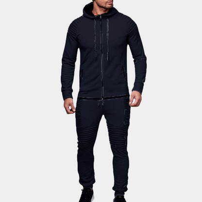 Relaxed Fit Hoodie Jogger Suit for Men