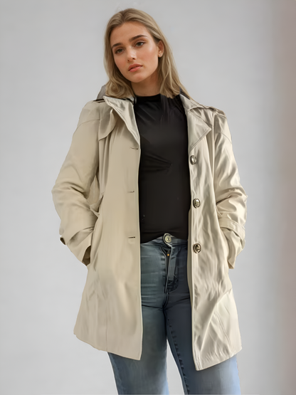 Timeless Feminine Long Trench Coat