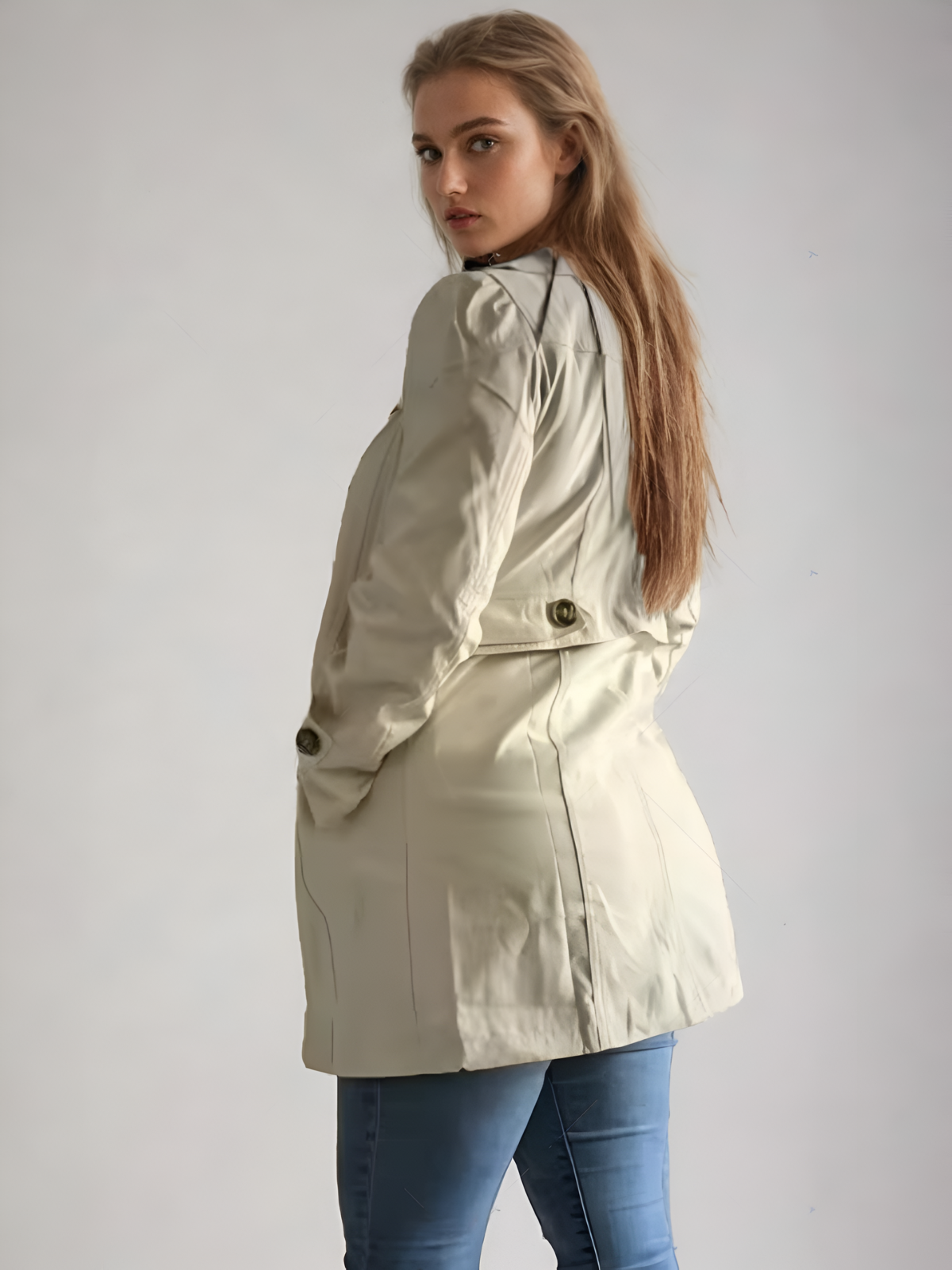 Timeless Feminine Long Trench Coat