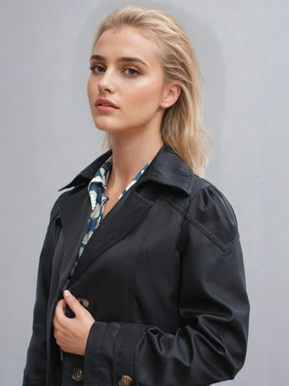 Timeless Feminine Long Trench Coat
