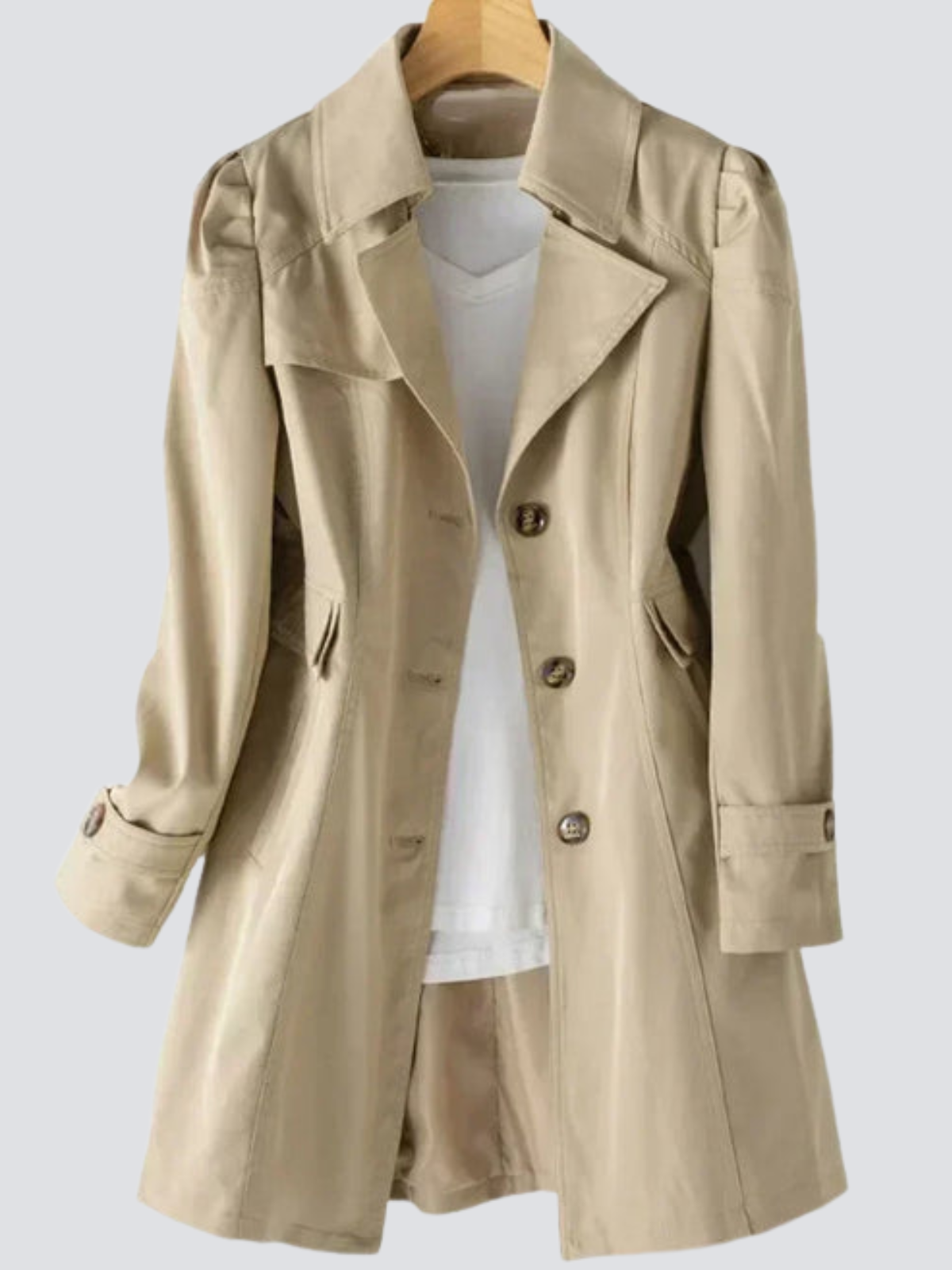 Timeless Feminine Long Trench Coat