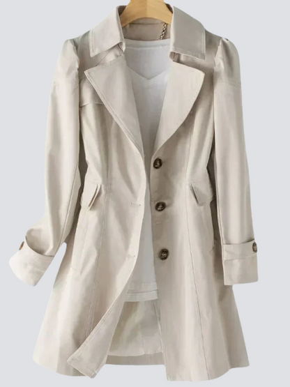 Timeless Feminine Long Trench Coat