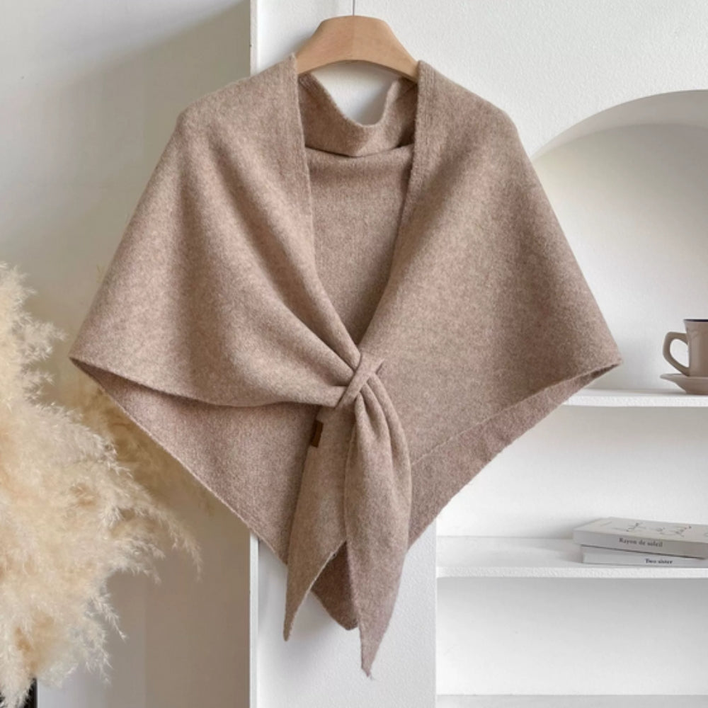 Soft Fringe Open Front Women's Poncho Cape Wrap