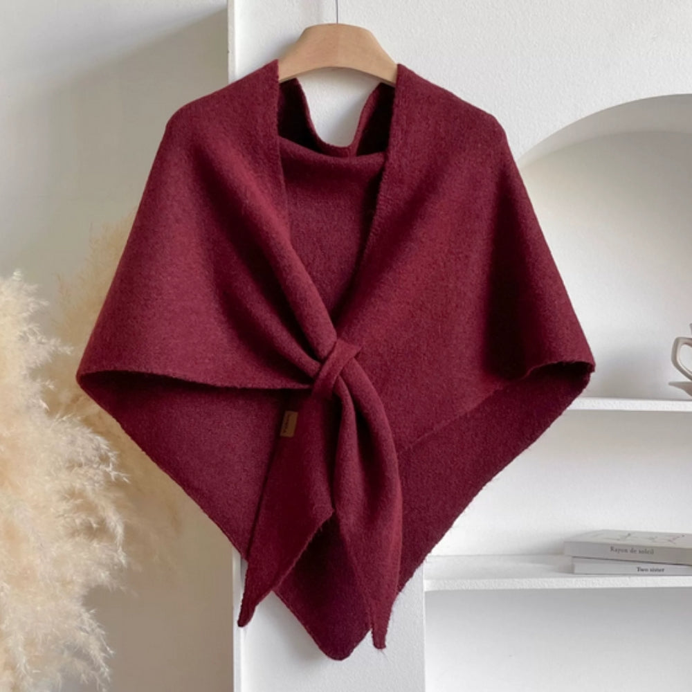 Soft Drape Open Front Poncho Cape for Women - Nocini