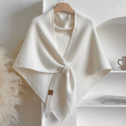 Soft Fringe Open Front Women's Poncho Cape Wrap