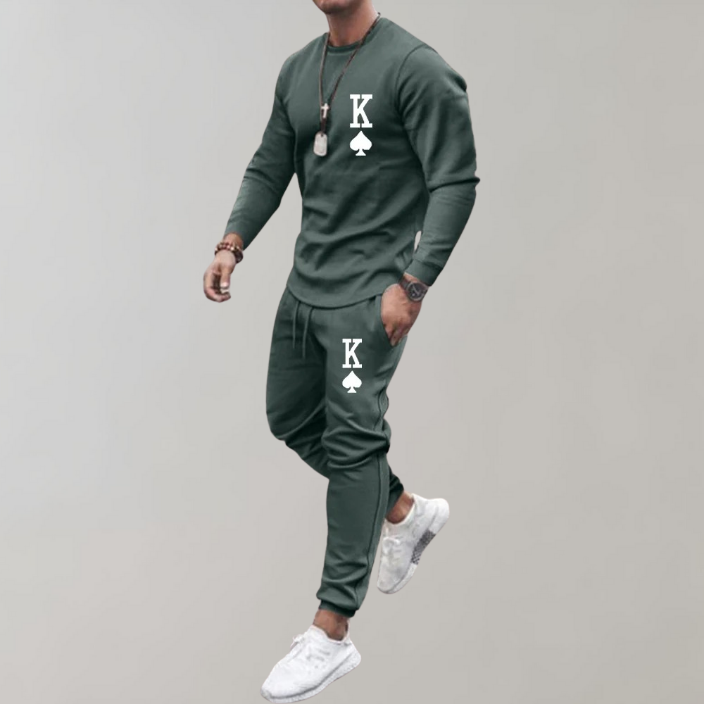 Relaxed Fit Men's Athletic Tracksuit - Olytrend